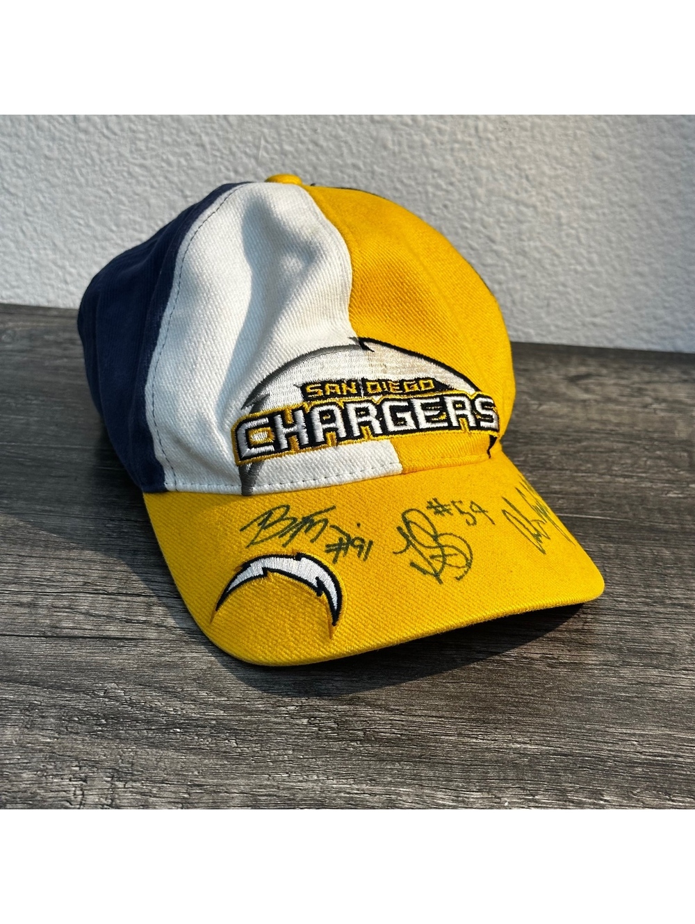 Vintage San Diego Chargers NFL Autographed Snapback Hat Multi Signed Cap